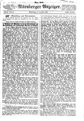 Nürnberger Anzeiger Samstag 19. November 1864