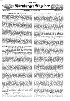 Nürnberger Anzeiger Donnerstag 22. Dezember 1864