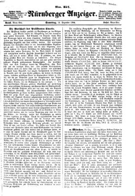 Nürnberger Anzeiger Samstag 24. Dezember 1864