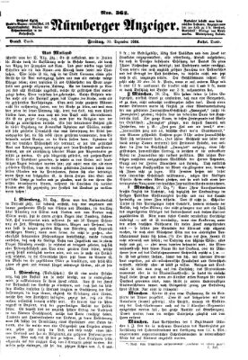 Nürnberger Anzeiger Freitag 30. Dezember 1864