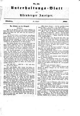 Nürnberger Anzeiger Sonntag 30. Oktober 1864