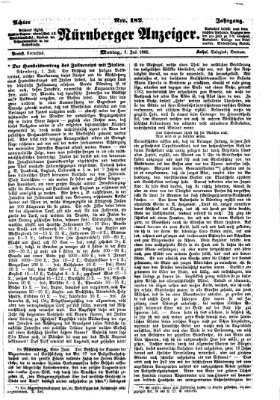 Nürnberger Anzeiger Montag 3. Juli 1865