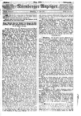 Nürnberger Anzeiger Dienstag 18. Juli 1865