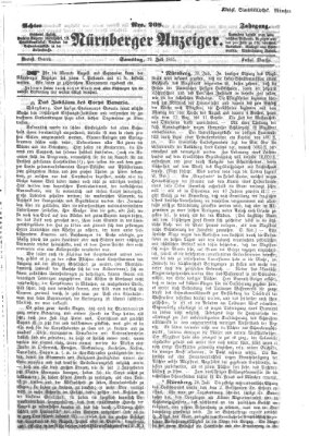 Nürnberger Anzeiger Samstag 29. Juli 1865