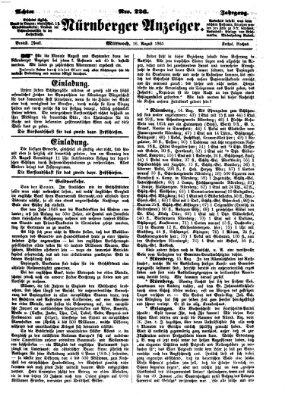 Nürnberger Anzeiger Mittwoch 16. August 1865