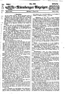 Nürnberger Anzeiger Freitag 25. August 1865