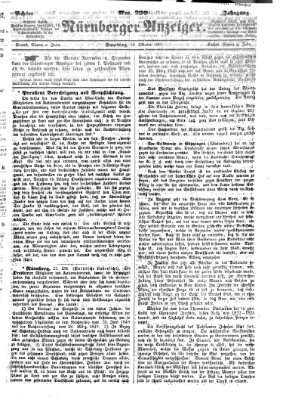 Nürnberger Anzeiger Samstag 28. Oktober 1865