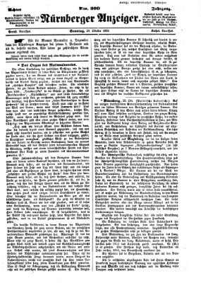 Nürnberger Anzeiger Sonntag 29. Oktober 1865