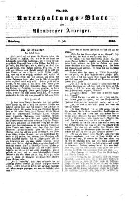 Nürnberger Anzeiger Sonntag 23. Juli 1865