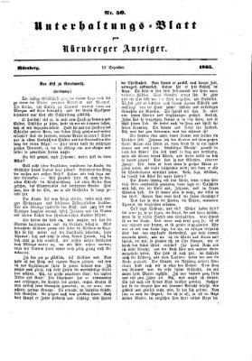 Nürnberger Anzeiger Sonntag 10. Dezember 1865