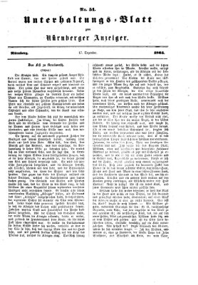 Nürnberger Anzeiger Sonntag 17. Dezember 1865