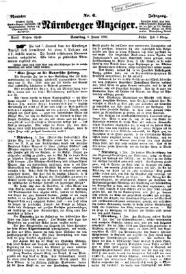 Nürnberger Anzeiger Samstag 6. Januar 1866