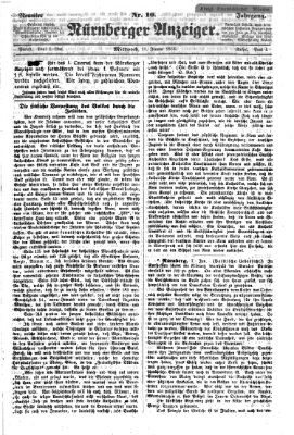 Nürnberger Anzeiger Mittwoch 10. Januar 1866