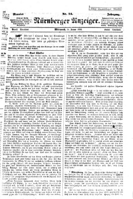 Nürnberger Anzeiger Mittwoch 24. Januar 1866