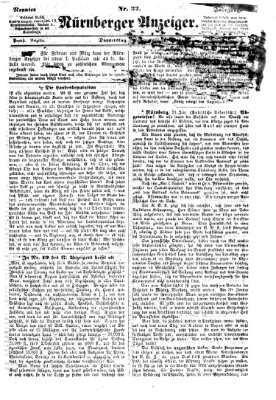 Nürnberger Anzeiger Donnerstag 1. Februar 1866