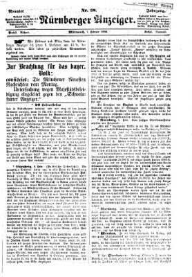 Nürnberger Anzeiger Mittwoch 7. Februar 1866