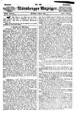 Nürnberger Anzeiger Freitag 9. Februar 1866