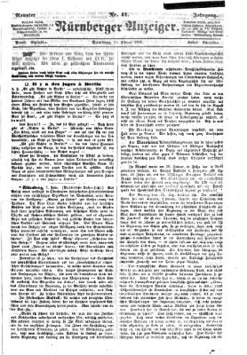 Nürnberger Anzeiger Samstag 10. Februar 1866