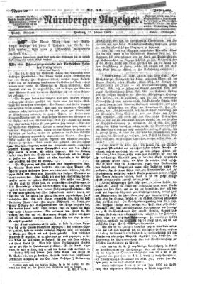 Nürnberger Anzeiger Freitag 23. Februar 1866