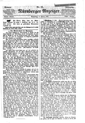 Nürnberger Anzeiger Samstag 24. Februar 1866