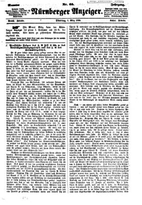 Nürnberger Anzeiger Dienstag 6. März 1866