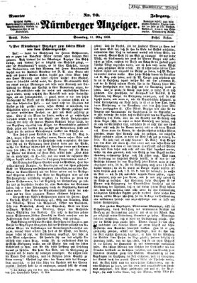 Nürnberger Anzeiger Sonntag 11. März 1866