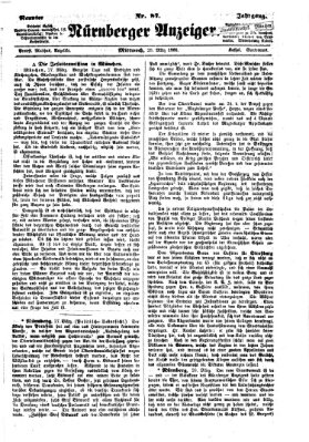 Nürnberger Anzeiger Mittwoch 28. März 1866