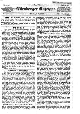 Nürnberger Anzeiger Montag 9. April 1866