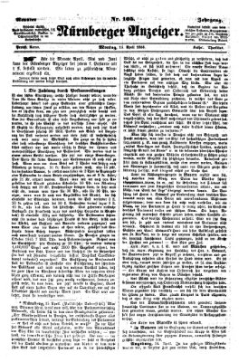 Nürnberger Anzeiger Montag 16. April 1866