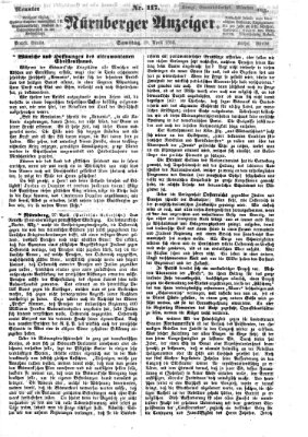 Nürnberger Anzeiger Samstag 28. April 1866