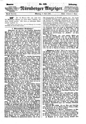 Nürnberger Anzeiger Montag 30. April 1866