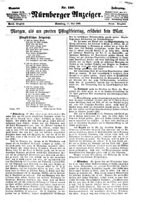 Nürnberger Anzeiger Sonntag 20. Mai 1866