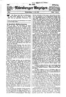 Nürnberger Anzeiger Donnerstag 24. Mai 1866