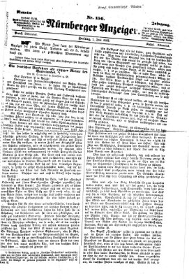 Nürnberger Anzeiger Freitag 1. Juni 1866