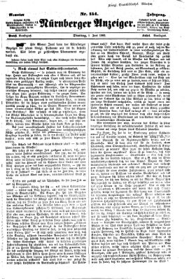 Nürnberger Anzeiger Dienstag 5. Juni 1866