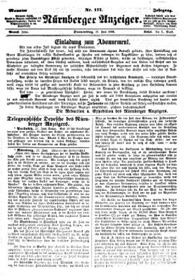 Nürnberger Anzeiger Donnerstag 28. Juni 1866