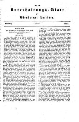 Nürnberger Anzeiger Sonntag 4. Februar 1866