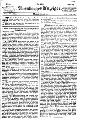 Nürnberger Anzeiger Montag 22. Juli 1867