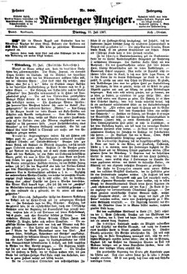 Nürnberger Anzeiger Dienstag 23. Juli 1867