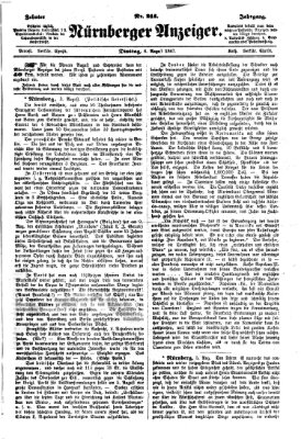 Nürnberger Anzeiger Dienstag 6. August 1867