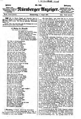 Nürnberger Anzeiger Donnerstag 15. August 1867