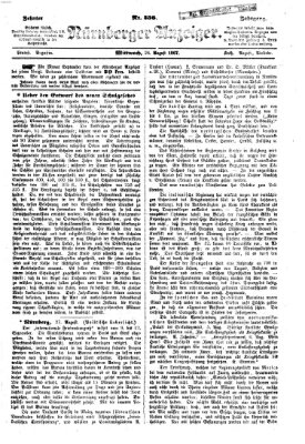 Nürnberger Anzeiger Mittwoch 28. August 1867