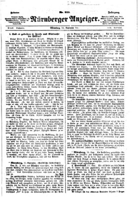 Nürnberger Anzeiger Montag 16. September 1867