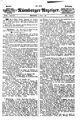 Nürnberger Anzeiger Mittwoch 2. Oktober 1867