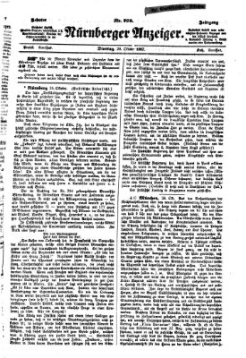 Nürnberger Anzeiger Dienstag 29. Oktober 1867