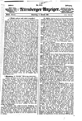 Nürnberger Anzeiger Samstag 23. November 1867