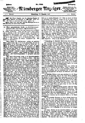 Nürnberger Anzeiger Samstag 30. November 1867