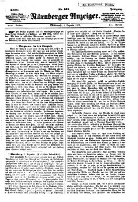 Nürnberger Anzeiger Mittwoch 4. Dezember 1867