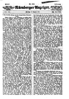 Nürnberger Anzeiger Freitag 13. Dezember 1867