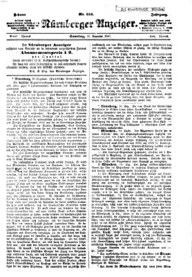 Nürnberger Anzeiger Samstag 21. Dezember 1867